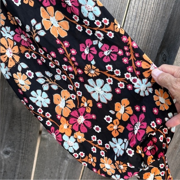 NWT Free People Daisy Jane Black Floral Swing Dress Generous Medium Retail $148 - Picture 15 of 16